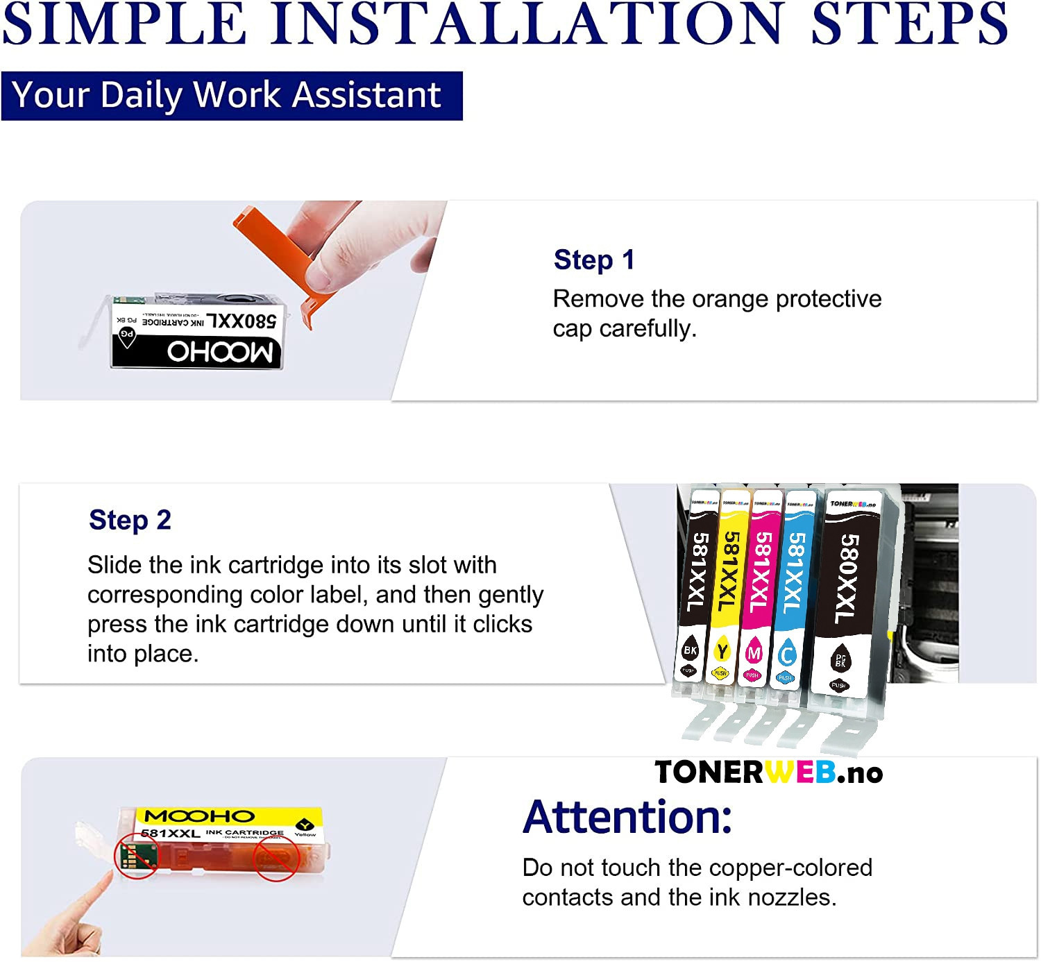 Canon XXL PGI-580/ XXL CLI-581 C/M/Y/BK/PGBK multipack • 2078C007 - Erstatter