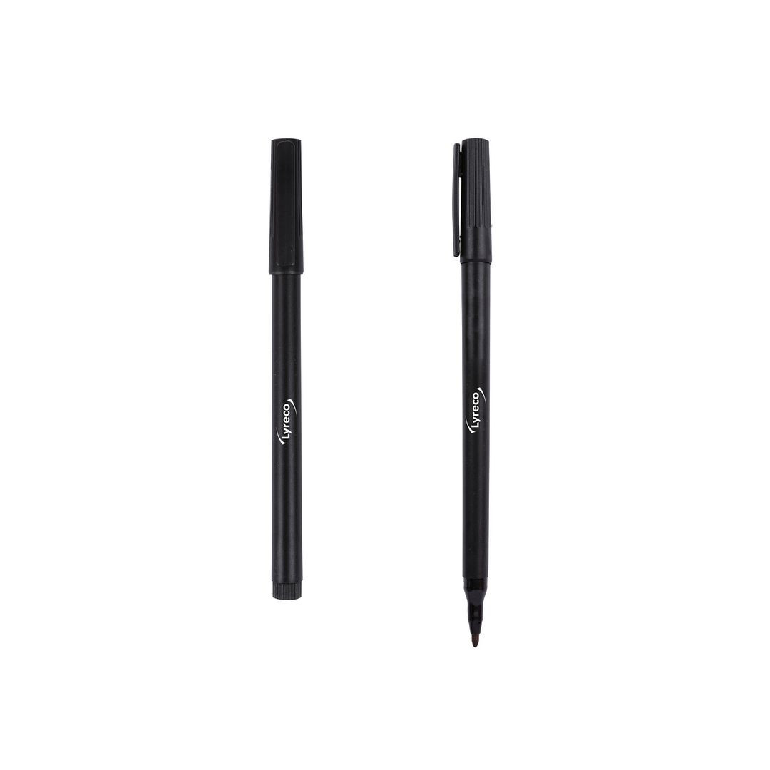 BildeMärkpenna LYRECO rund 1-2mm svart