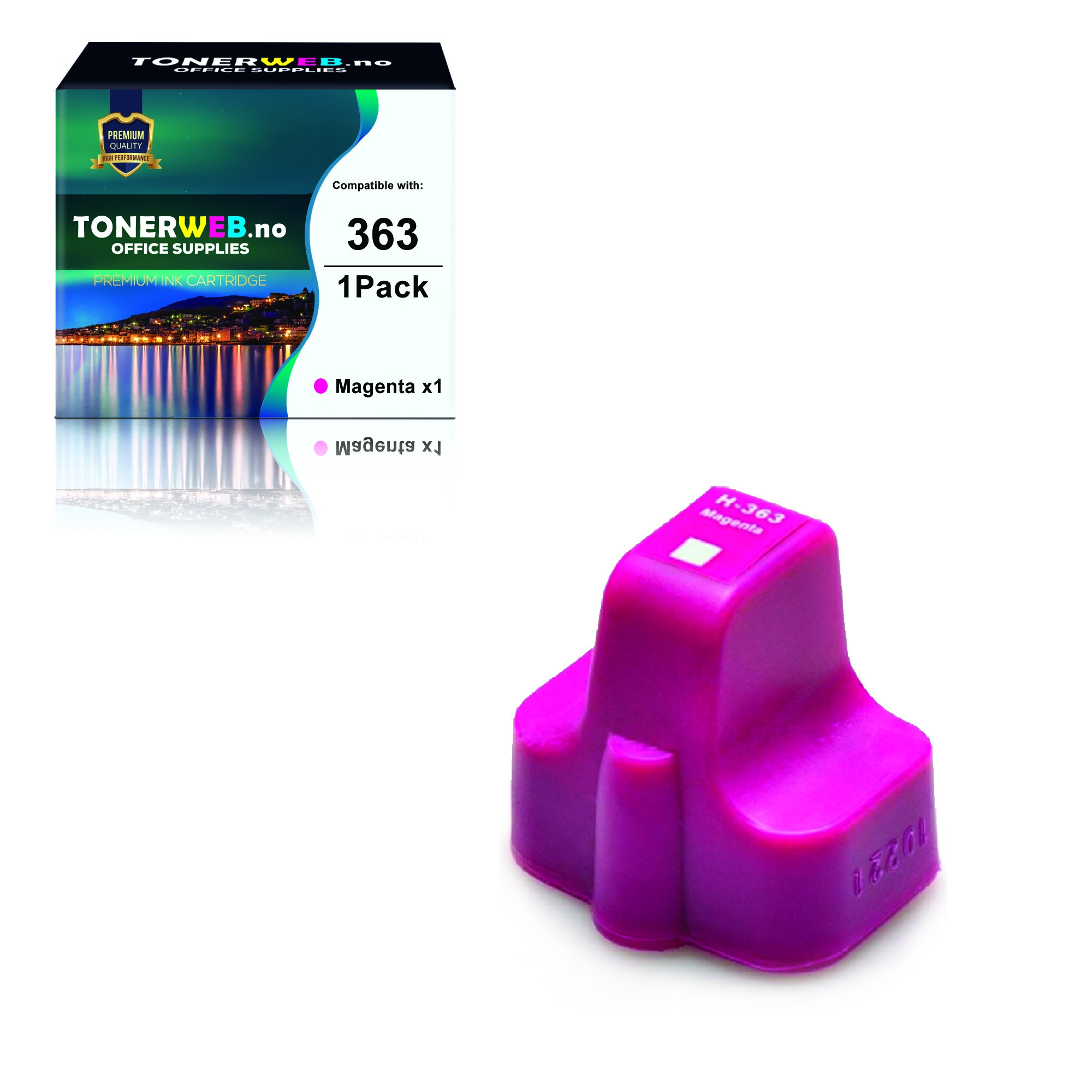 BildeHP 363 M (magenta) blekkpatron 11,4 ml - kompatibel