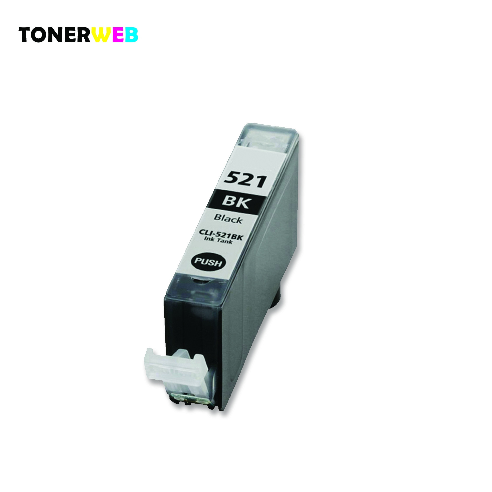 Canon CLI-521 BK (svart) blekkpatron 9 ml - kompatibel