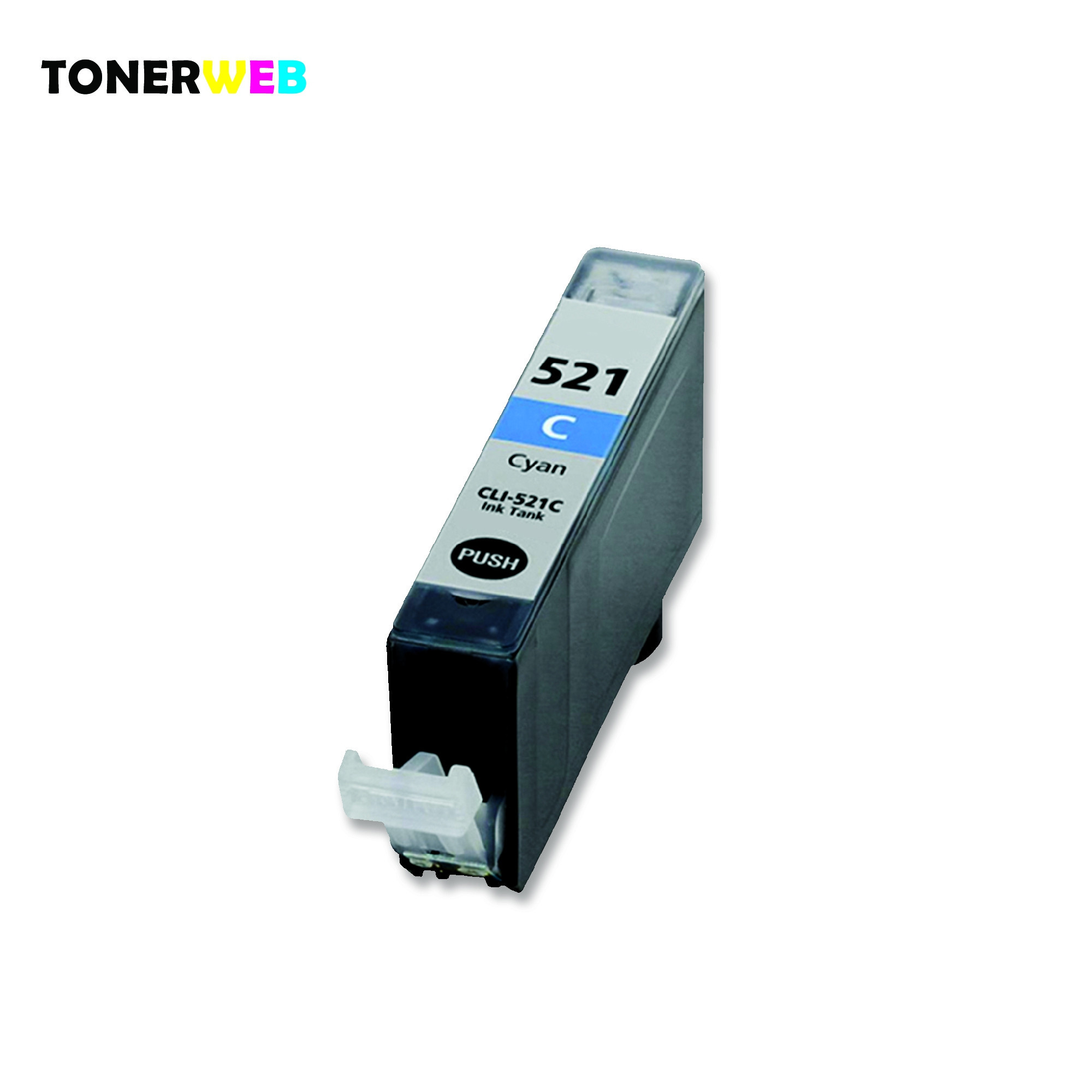 Canon CLI-521 C (cyan) blekkpatron 9 ml - kompatibel