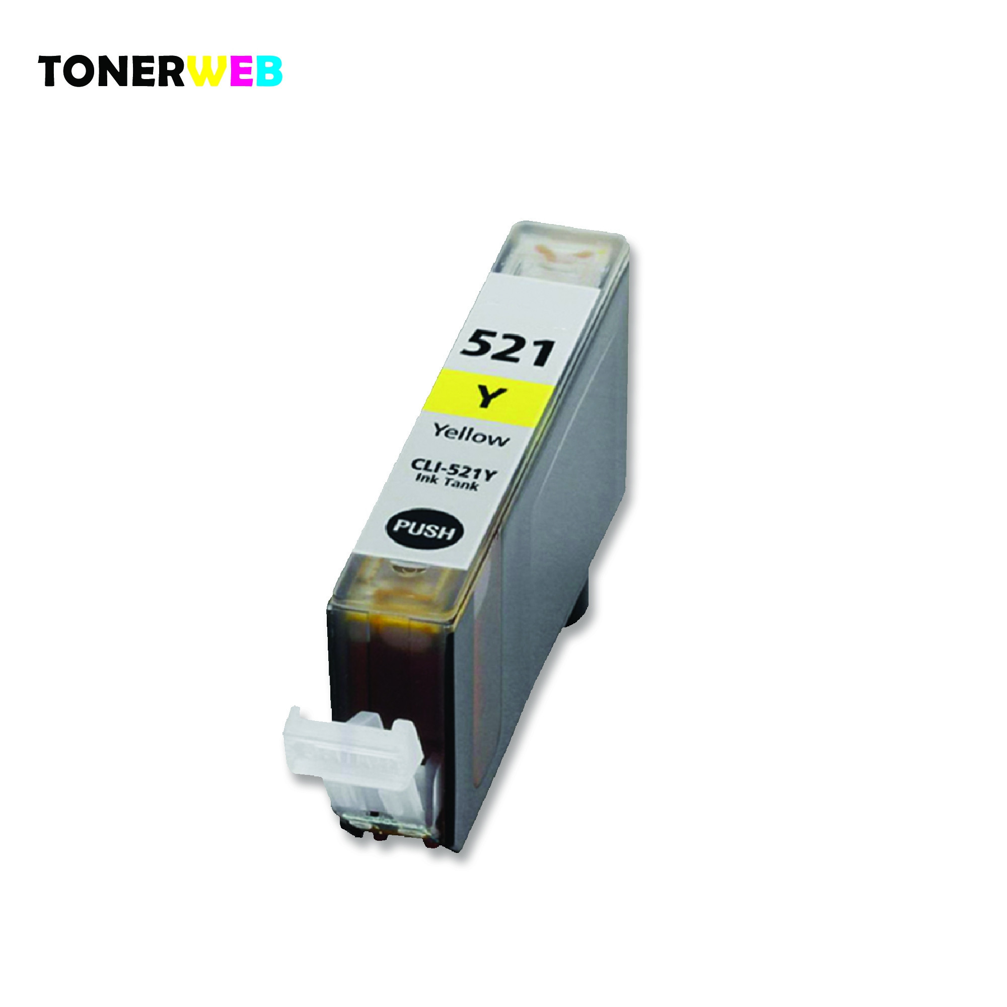 Canon CLI-521 Y (gul) blekkpatron 9 ml - kompatibel