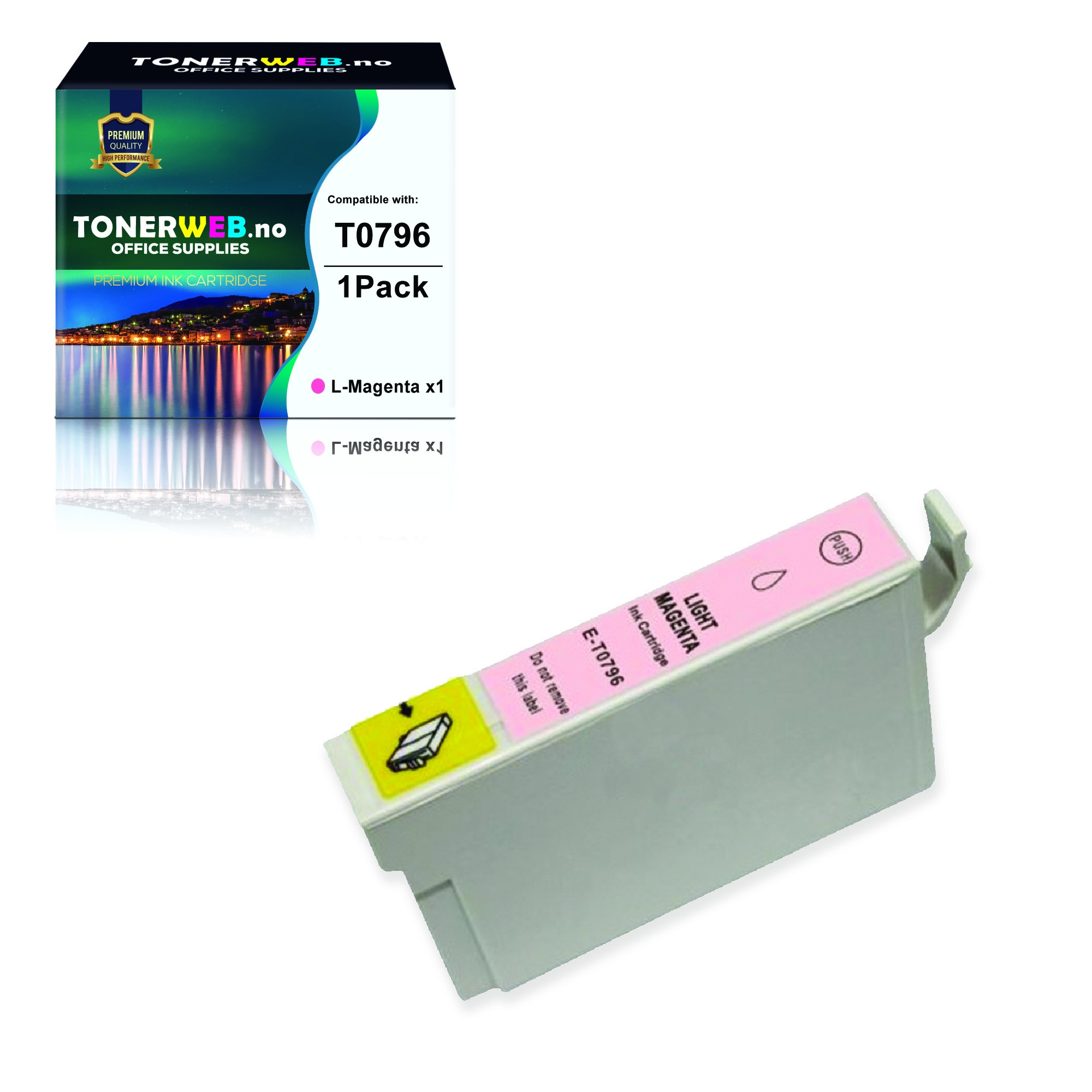BildeEpson T0796 LM (lys magenta) blekkpatron 17 ml - kompatibel