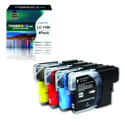 BildeBrother LC1100 BK/BK/C/M/Y (svart/cyan/magenta/gul) ble...