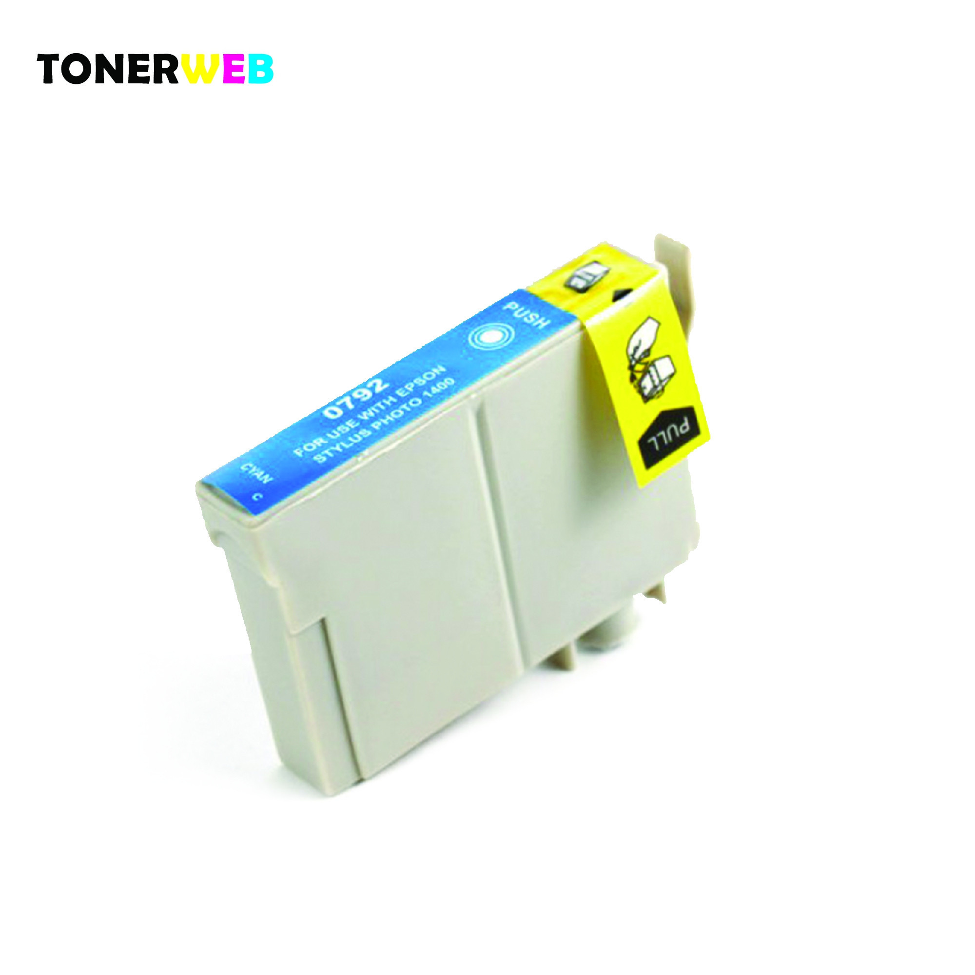 Epson T0792 C (cyan) blekkpatron 17 ml - kompatibel