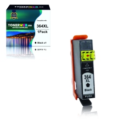 BildeBlekkpatron, erstatter HP Sort 364XL Høykapasitet (21,6...