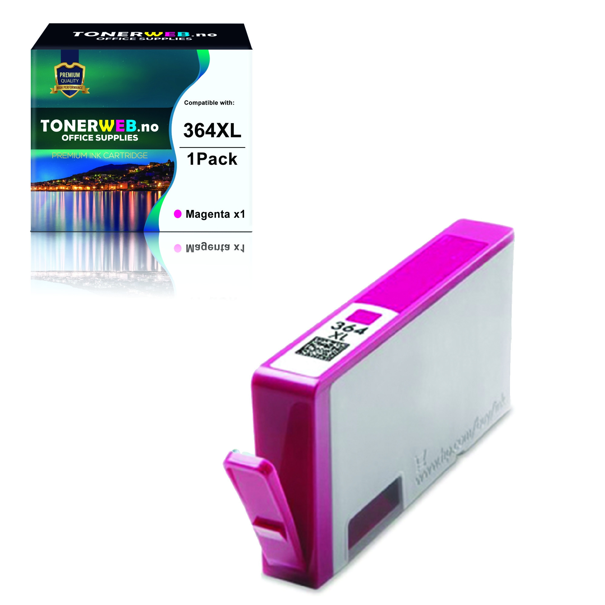 HP 364XL M (magenta) blekkpatron 13,6 ml - kompatibel