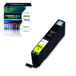 BildeCanon CLI-551XL Y (gul) blekkpatron 12 ml - kompatibel