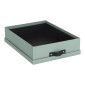 Förvaringsbox m.lock kartong A4 mint
