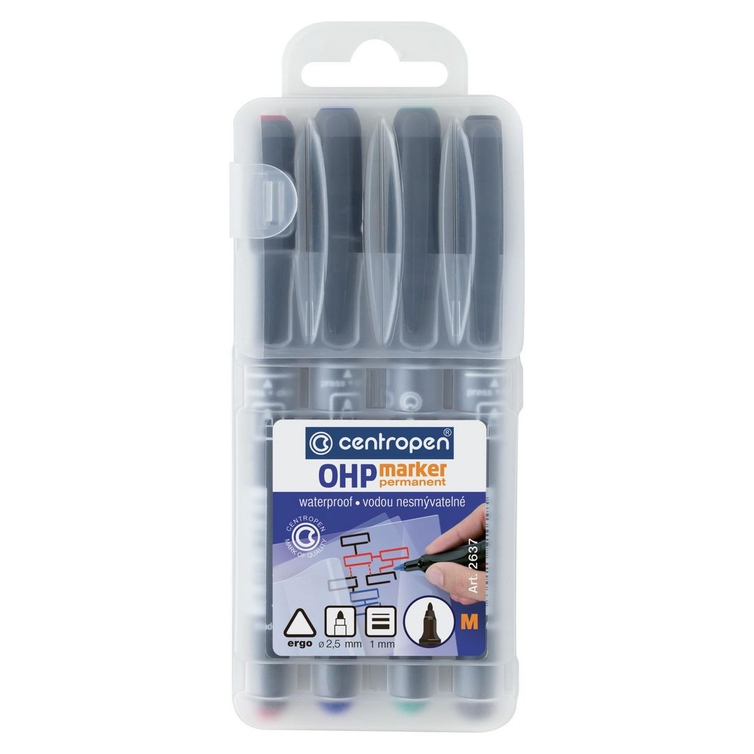 BildeMärkpenna Ergo M perm sort.f 4/fp