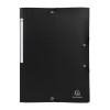Gummibandsmapp kartong u.kl. A4 svart