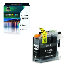 BildeBrother LC223 BK (svart) blekkpatron 14,6 ml - kompatibel