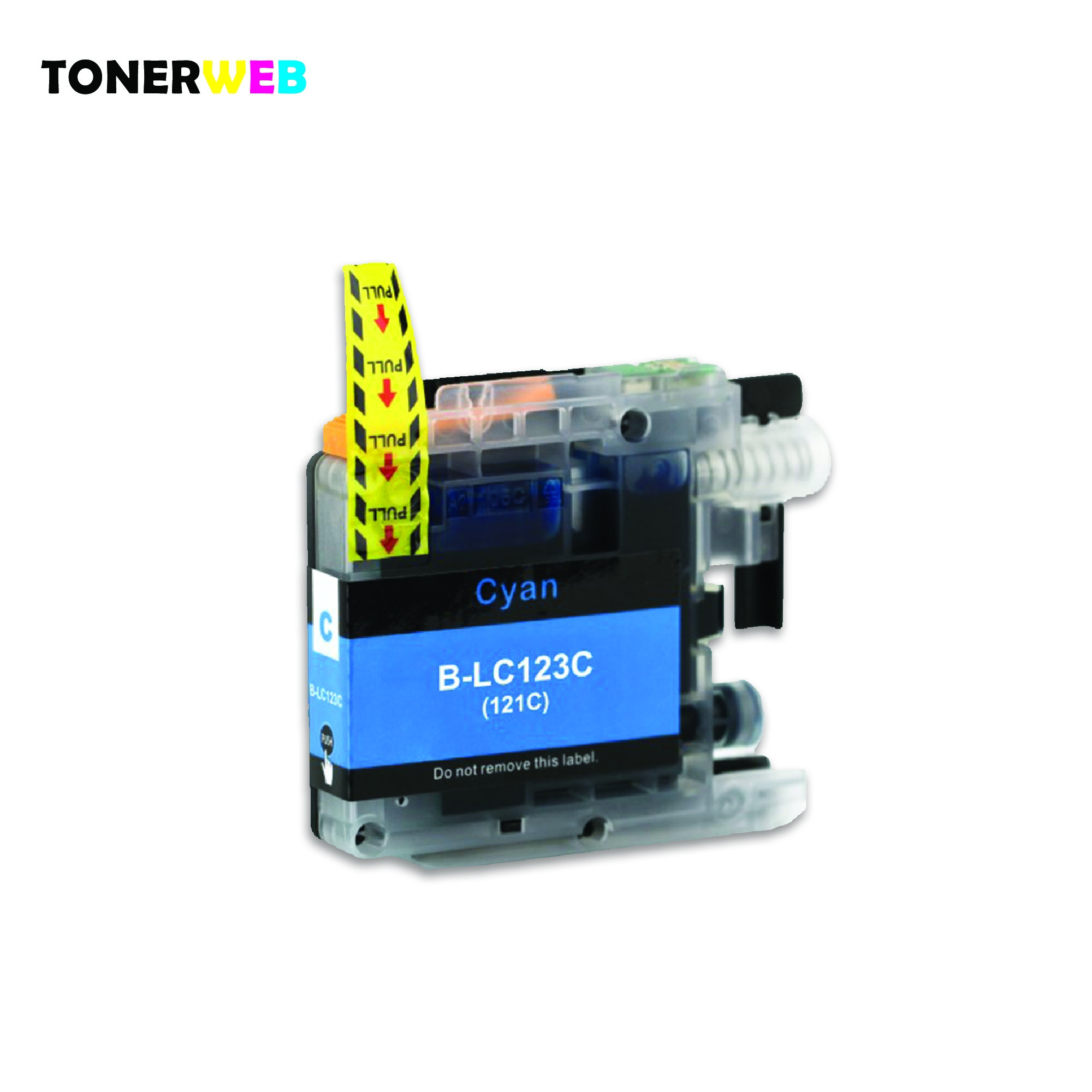 Brother LC123 C (cyan) blekkpatron 10ml - kompatibel