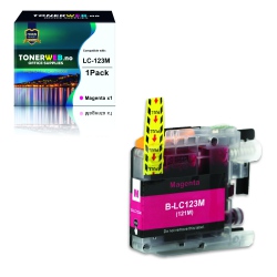 BildeBrother LC123 M (magenta) blekkpatron 10 ml - kompatibel