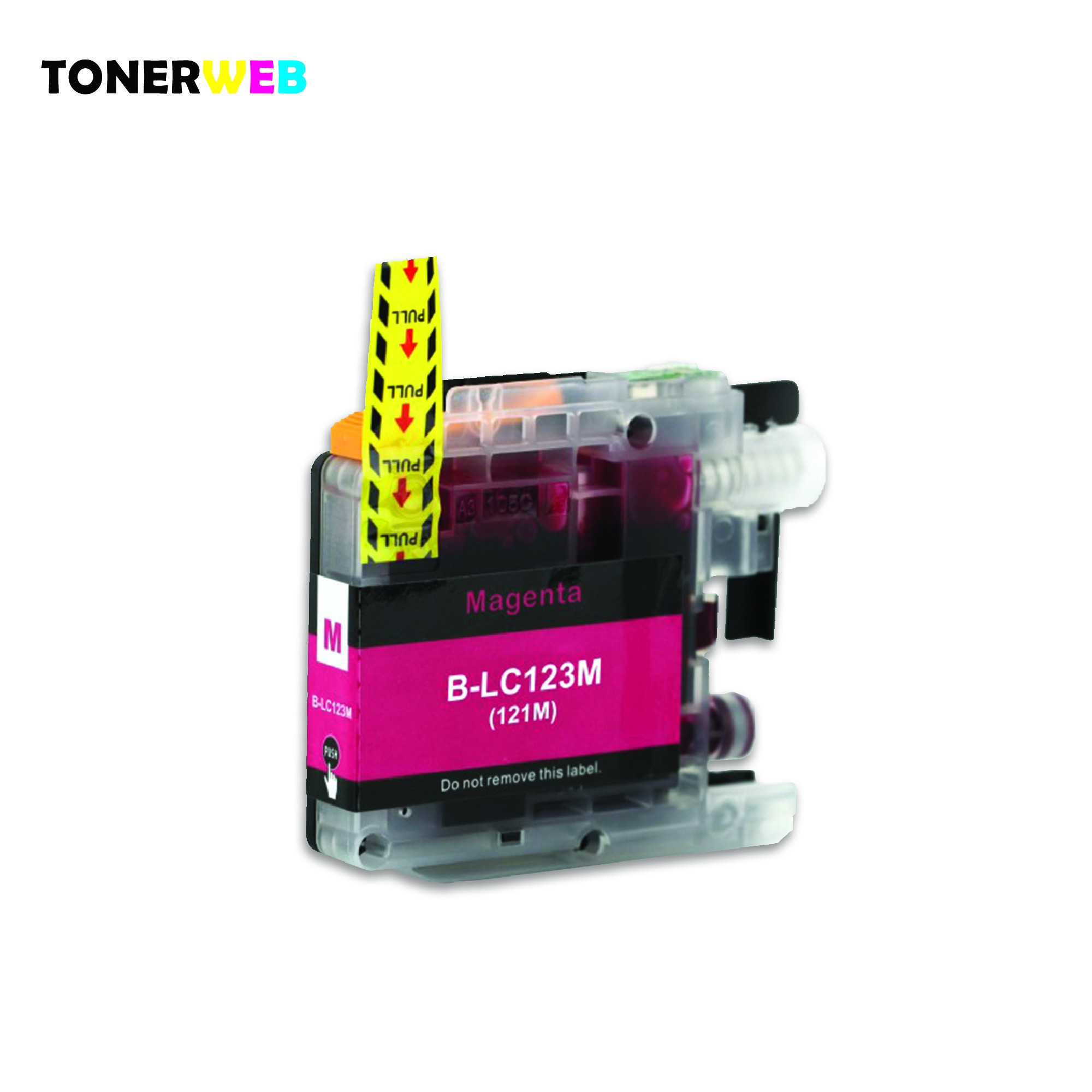 Brother LC123 M (magenta) blekkpatron 10 ml - kompatibel