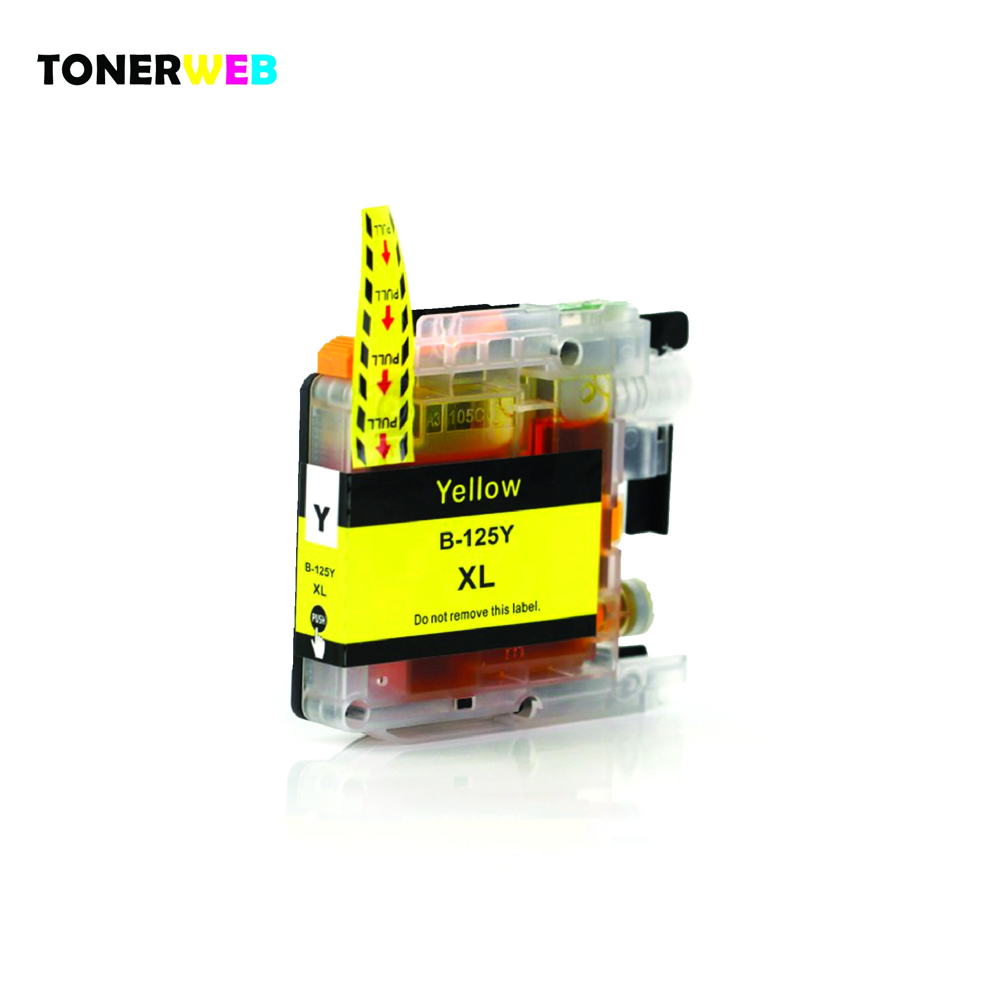 Brother LC125XL Y (gul) blekkpatron 16,6 ml - kompatibel