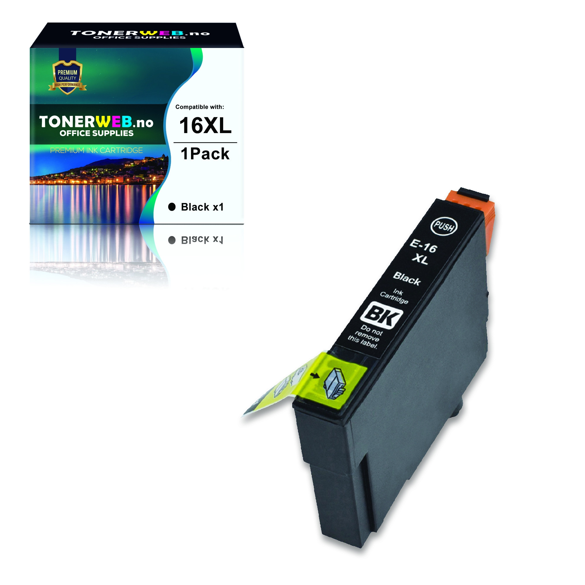 BildeEpson Blekkpatron Sort 16XL (17 ml) - Erstatter T1631