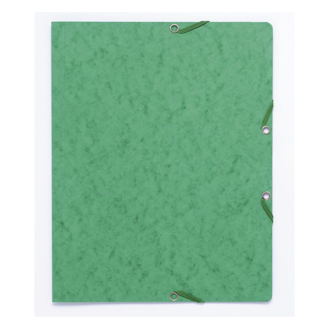 BildeGummibandsmapp kartong u.kl. A4 grön