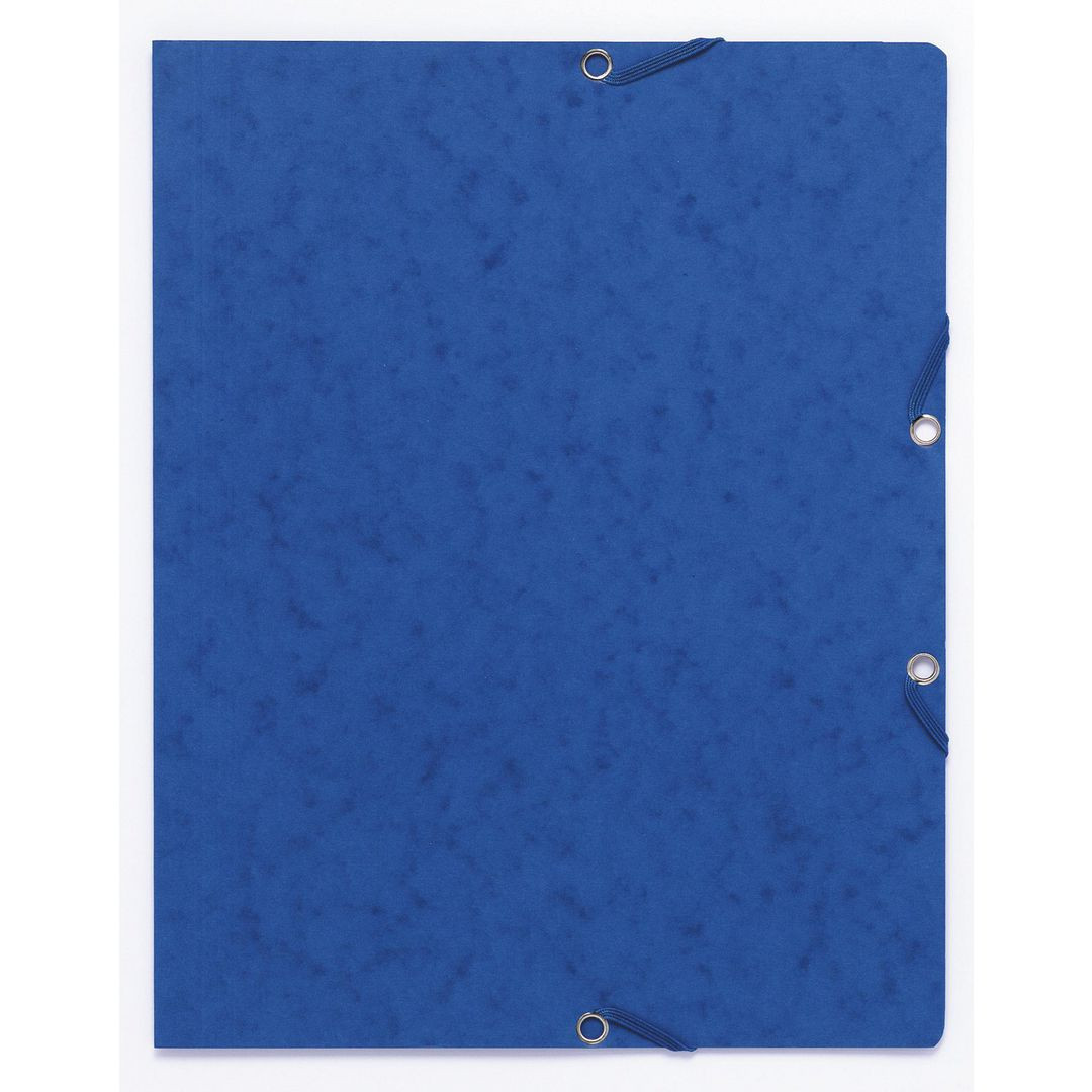 BildeGummibandsmapp kartong u.kl. A4 blå