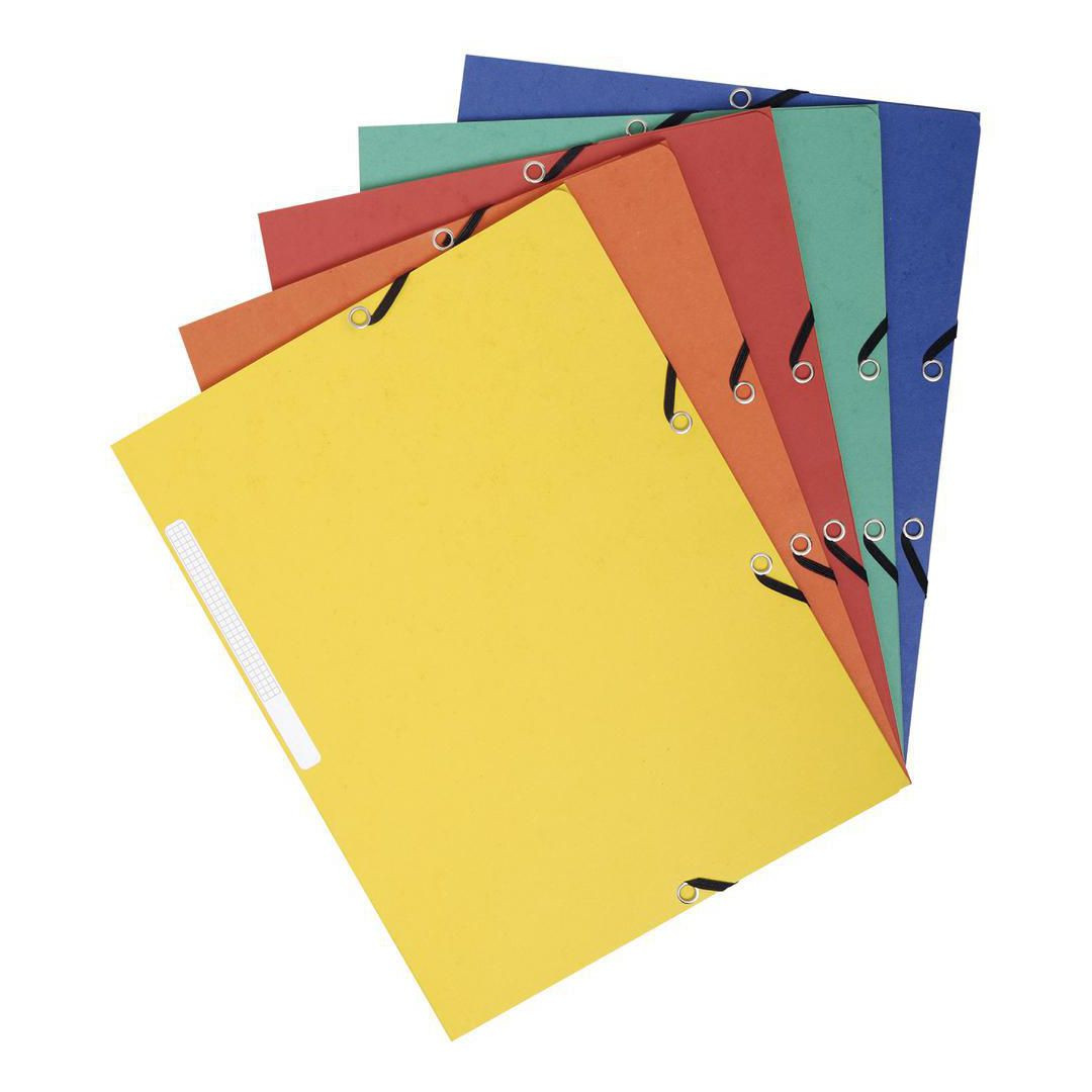 BildeGummibandsmapp 3-klaff sort