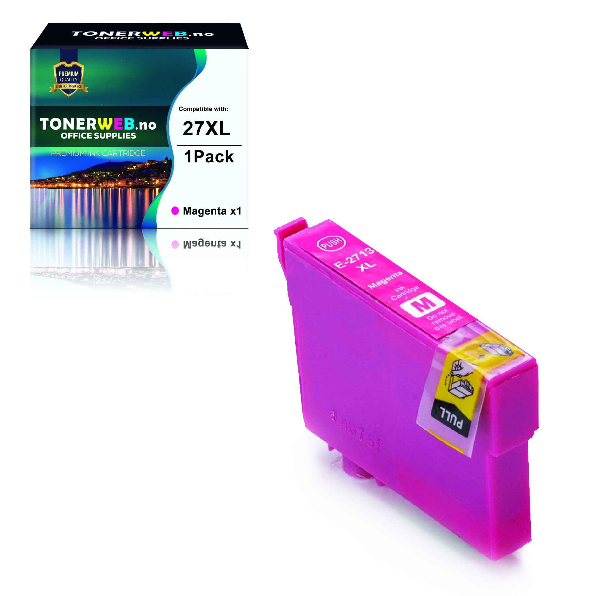 Epson 27XL M (magenta) blekkpatron 6 ml - kompatibel
