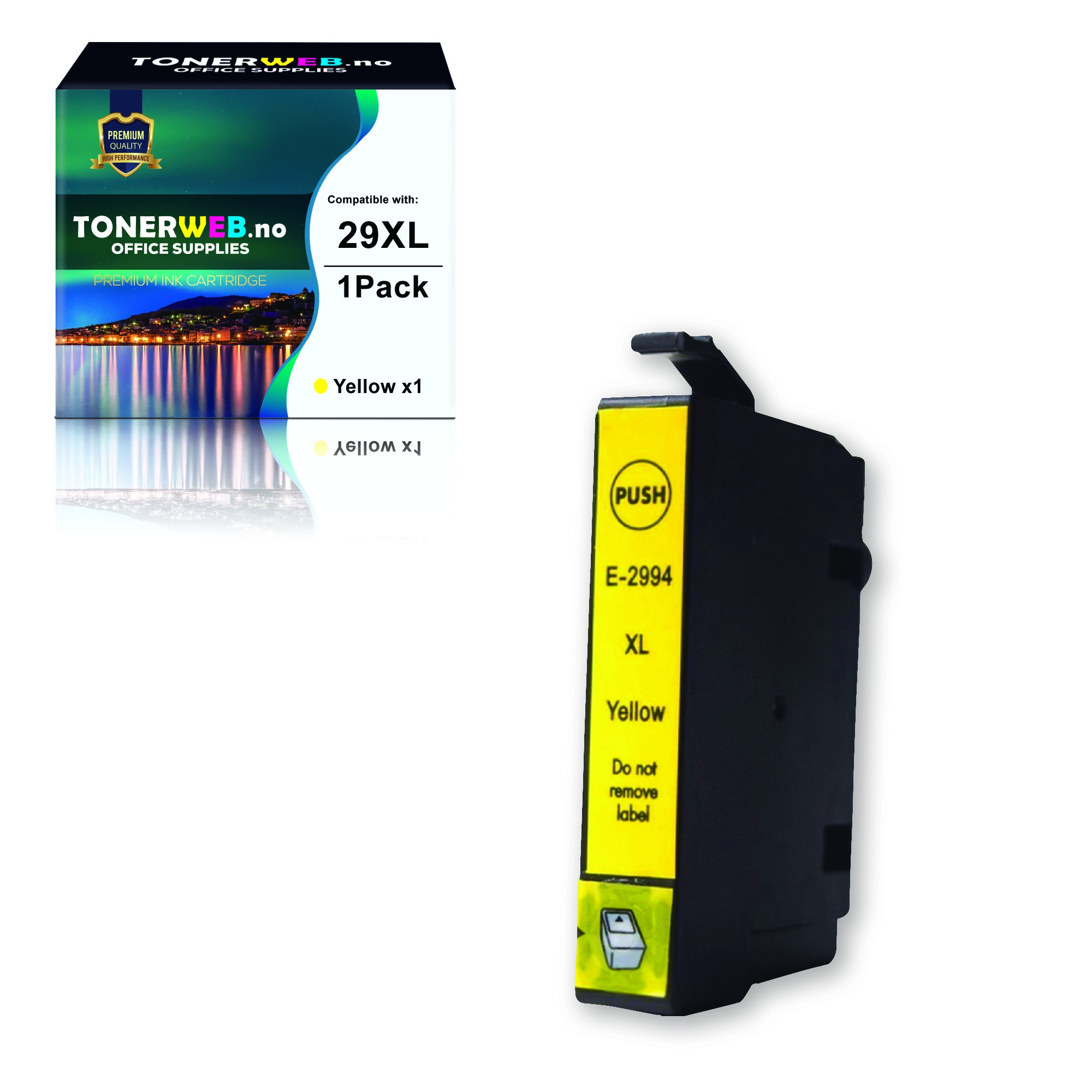 Epson 29XL Y (gul) blekkpatron 13 ml - kompatibel
