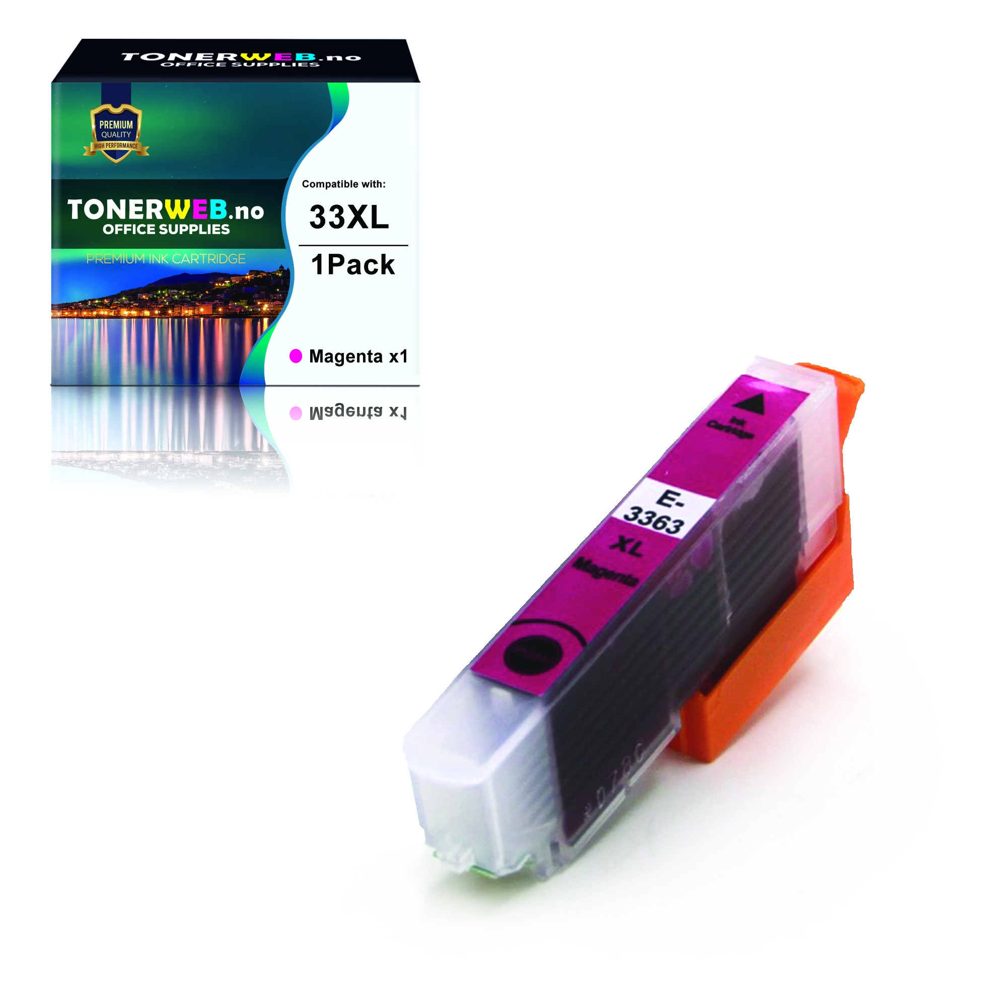 Epson 33XL M (magenta) blekkpatron 13,8 ml - kompatibel