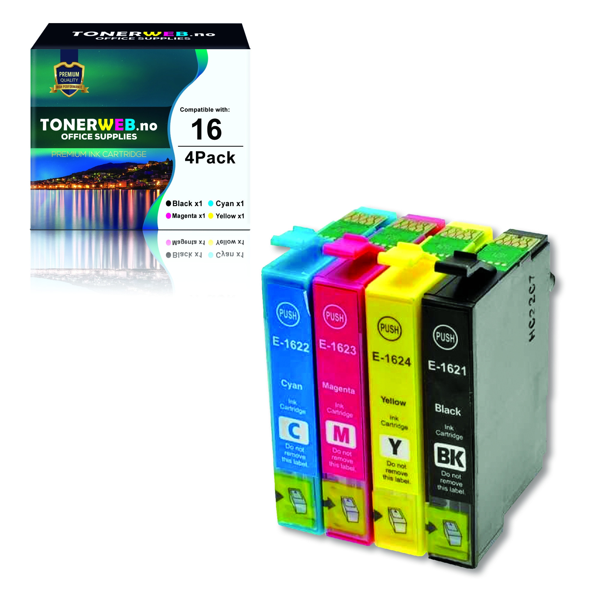 BildeEpson Blekkpakke BK/C/M/Y - Erstatter 16 T1626