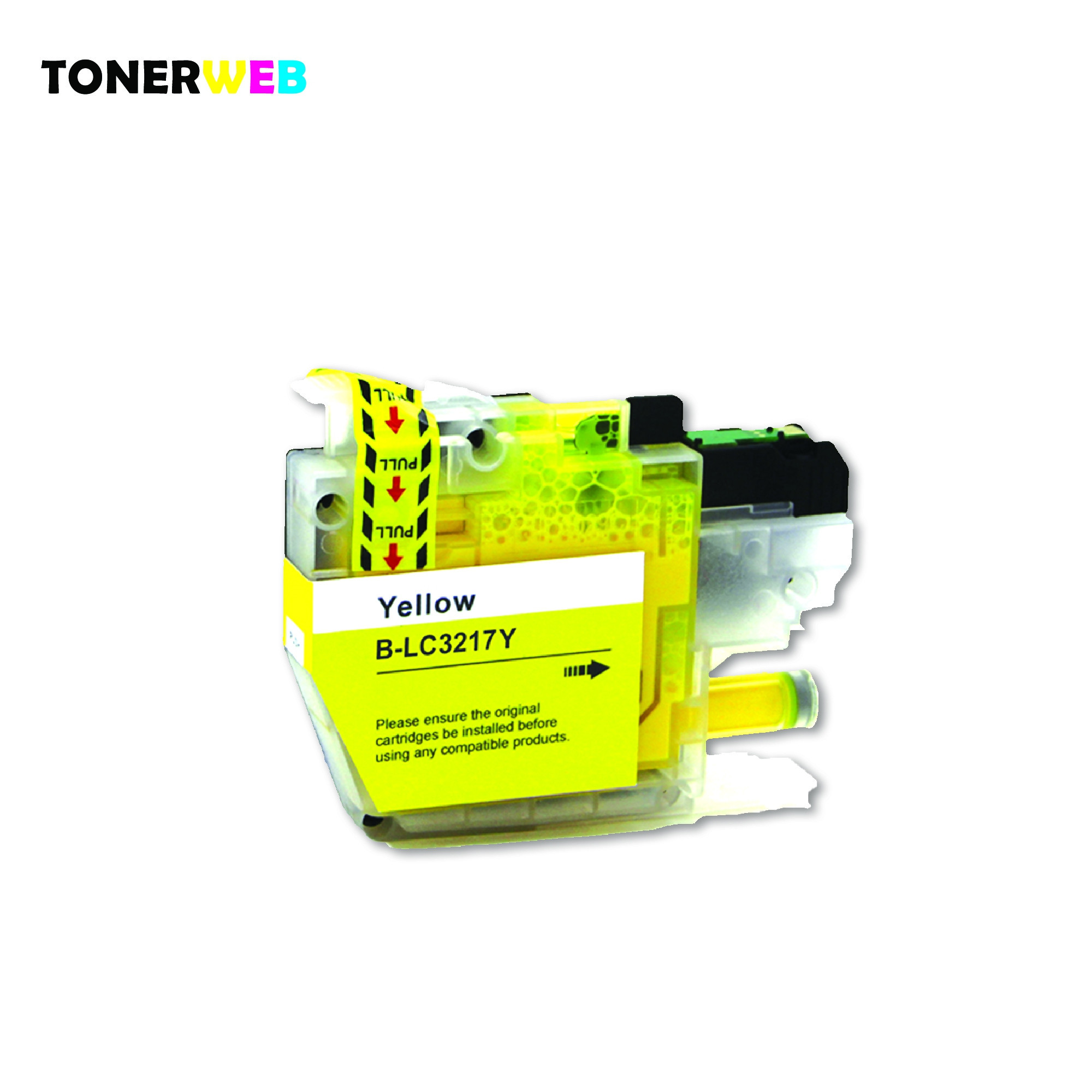 Brother LC3217 Y (gul) blekkpatron 550 sider - kompatibel