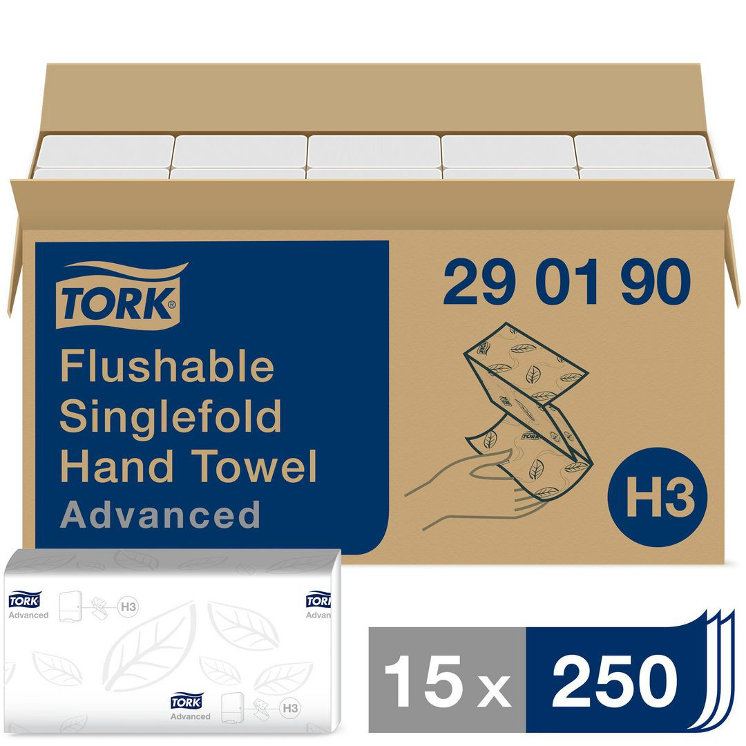 BildeHandduk TORK Adv H3 2-lag spolb 3750/fp