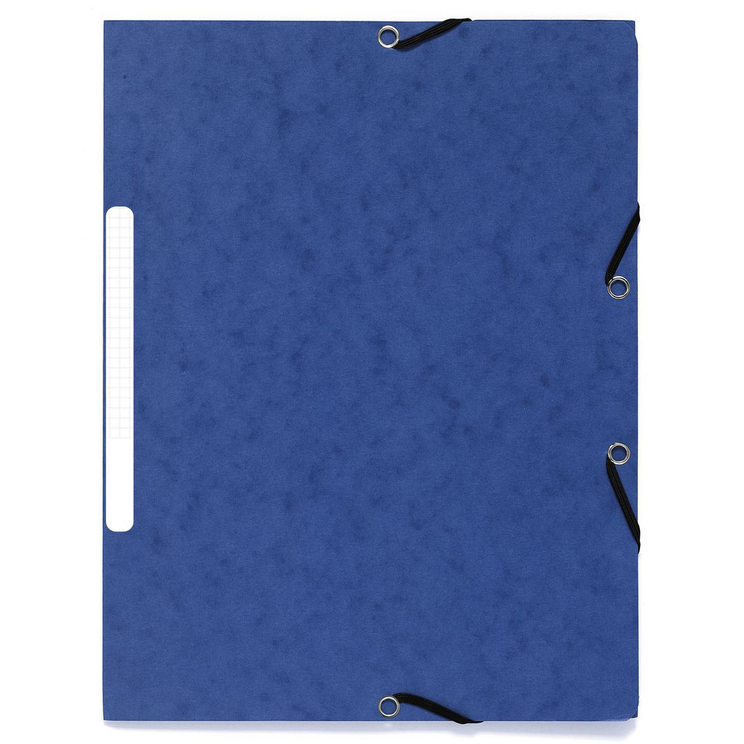 BildeGummibandsmapp EXACOMPTA 3-kl ECO blå