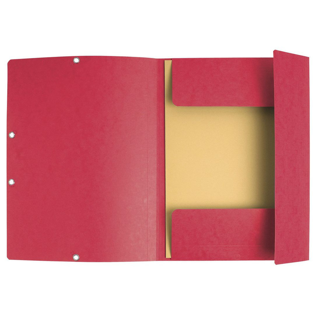 BildeGummibandsmapp EXACOMPTA 3-kl ECO röd