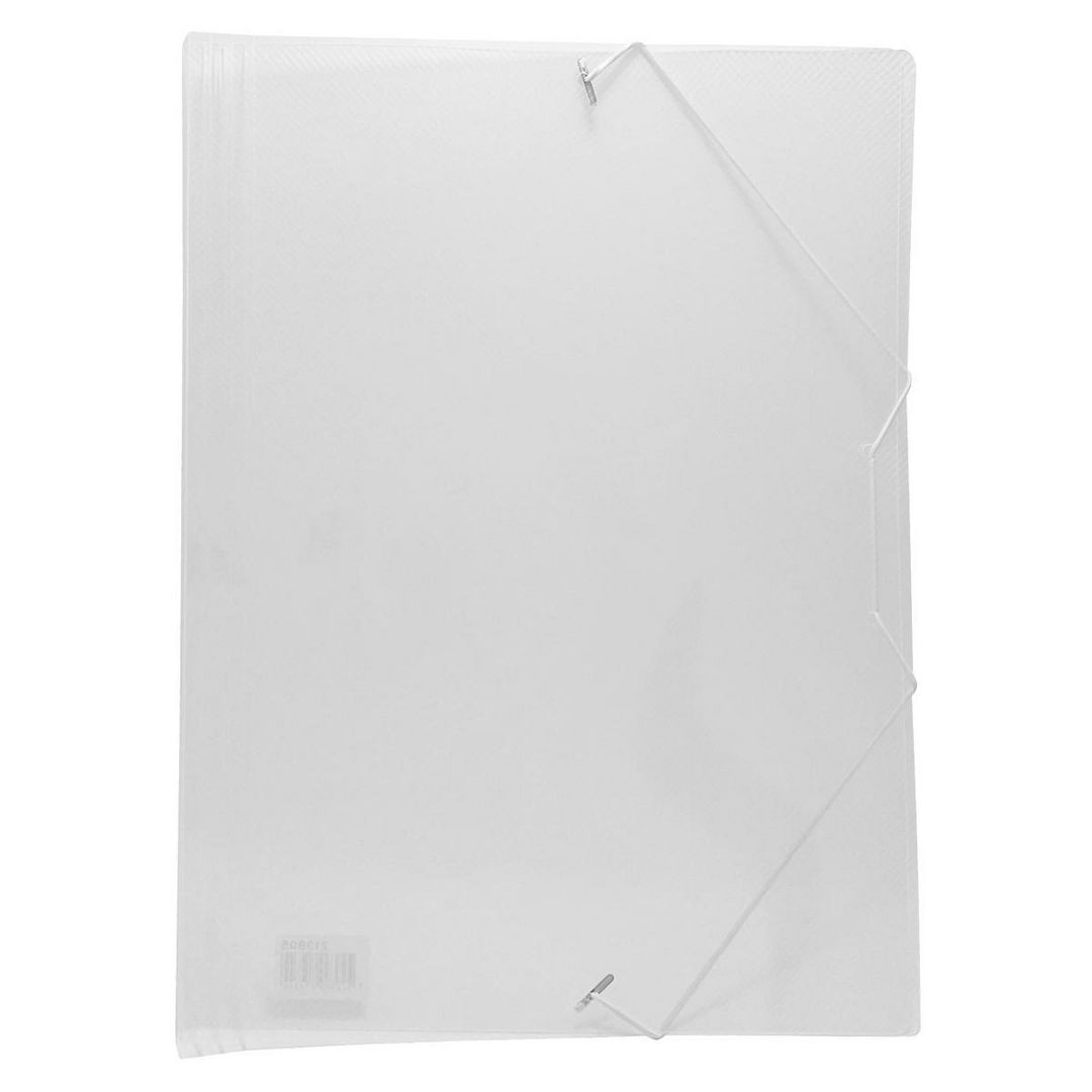 BildeGummibandsmapp u.kl. A4 plast transp.