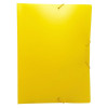 Gummibandsmapp u.kl. A4 plast gul
