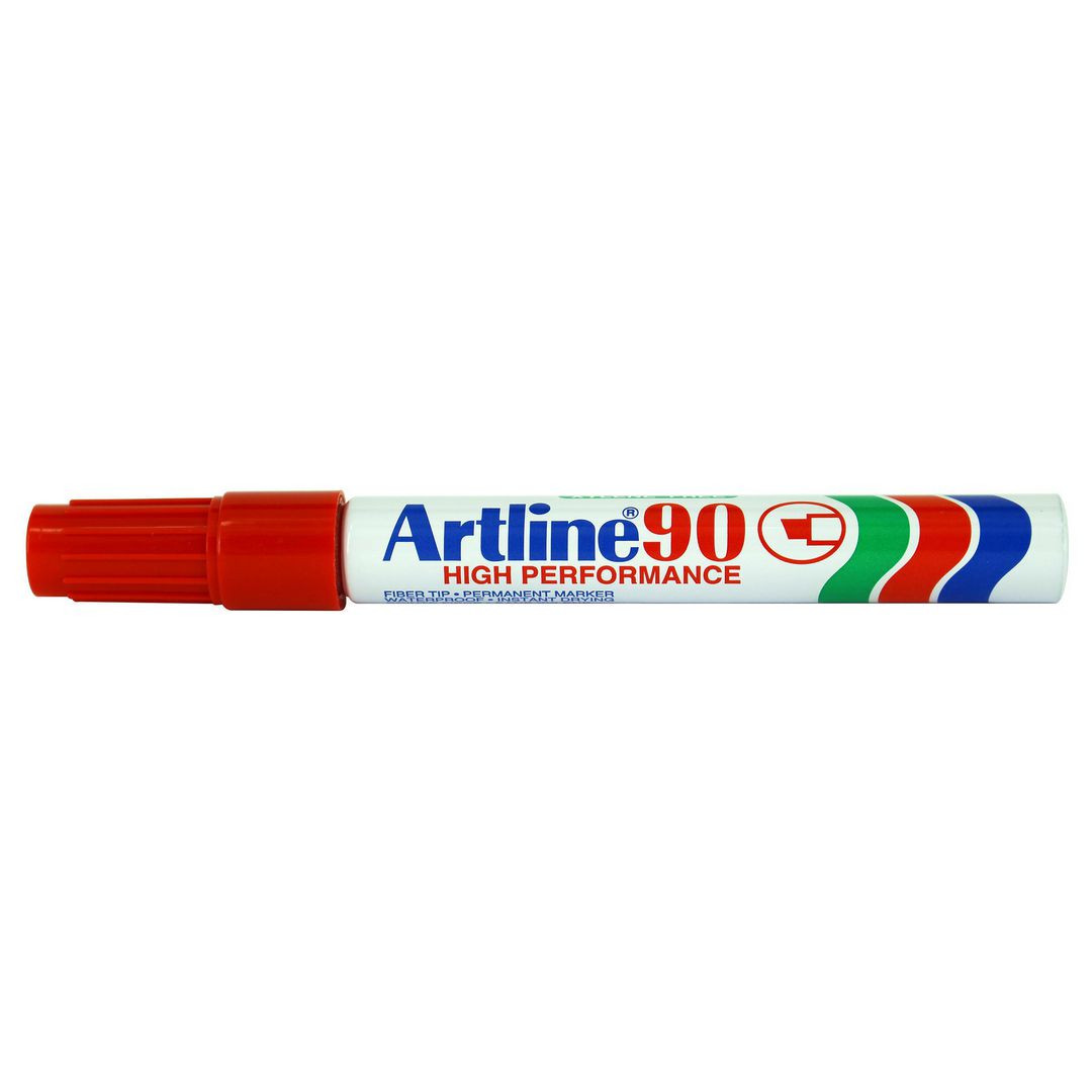 BildeMärkpenna ARTLINE 90 sned 5mm röd