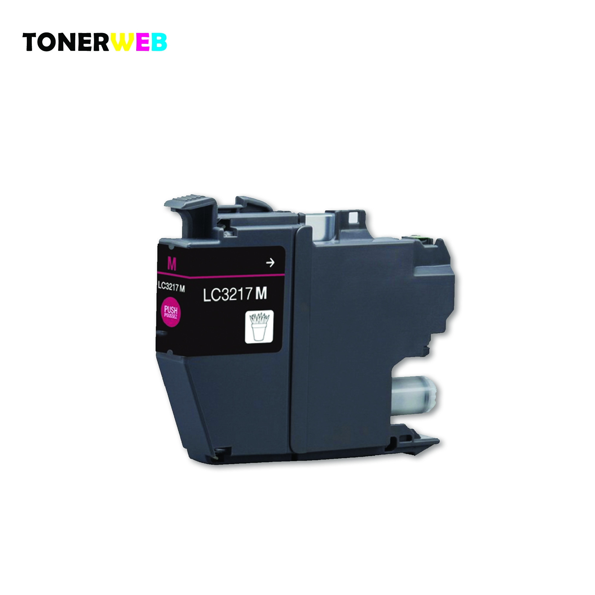 Brother LC3217 M (magenta) blekkpatron 550 sider - kompatibel
