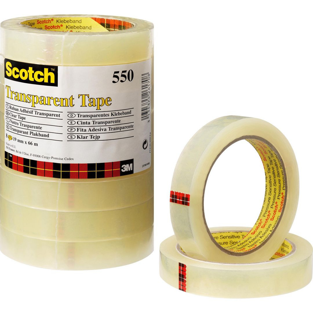 BildeKontorstejp SCOTCH 550 transp. 19mmx66m