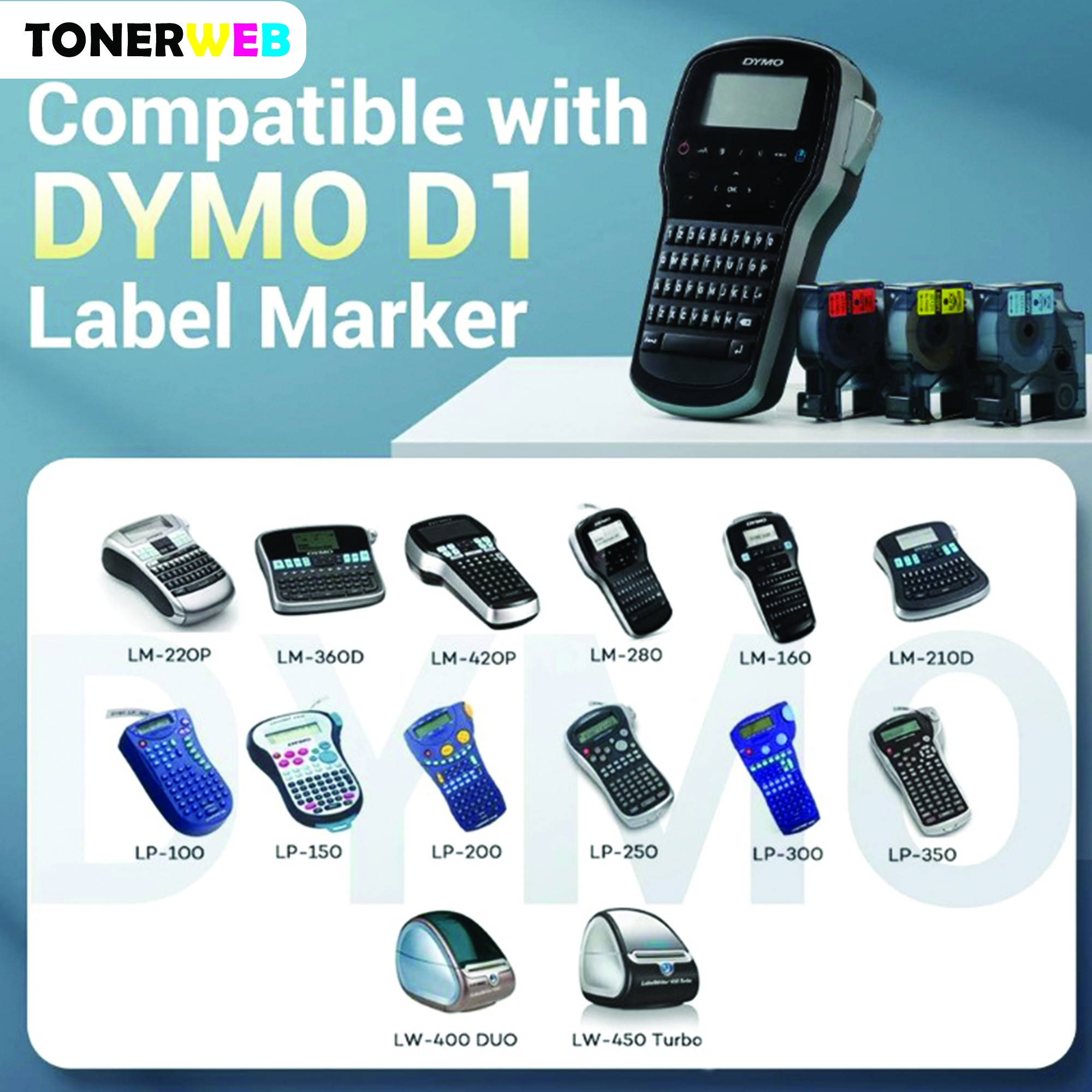 BildeBrother Tape, erstatter Brother P-Touch  TZe-221 Sort På Hvit 9mm (8m)