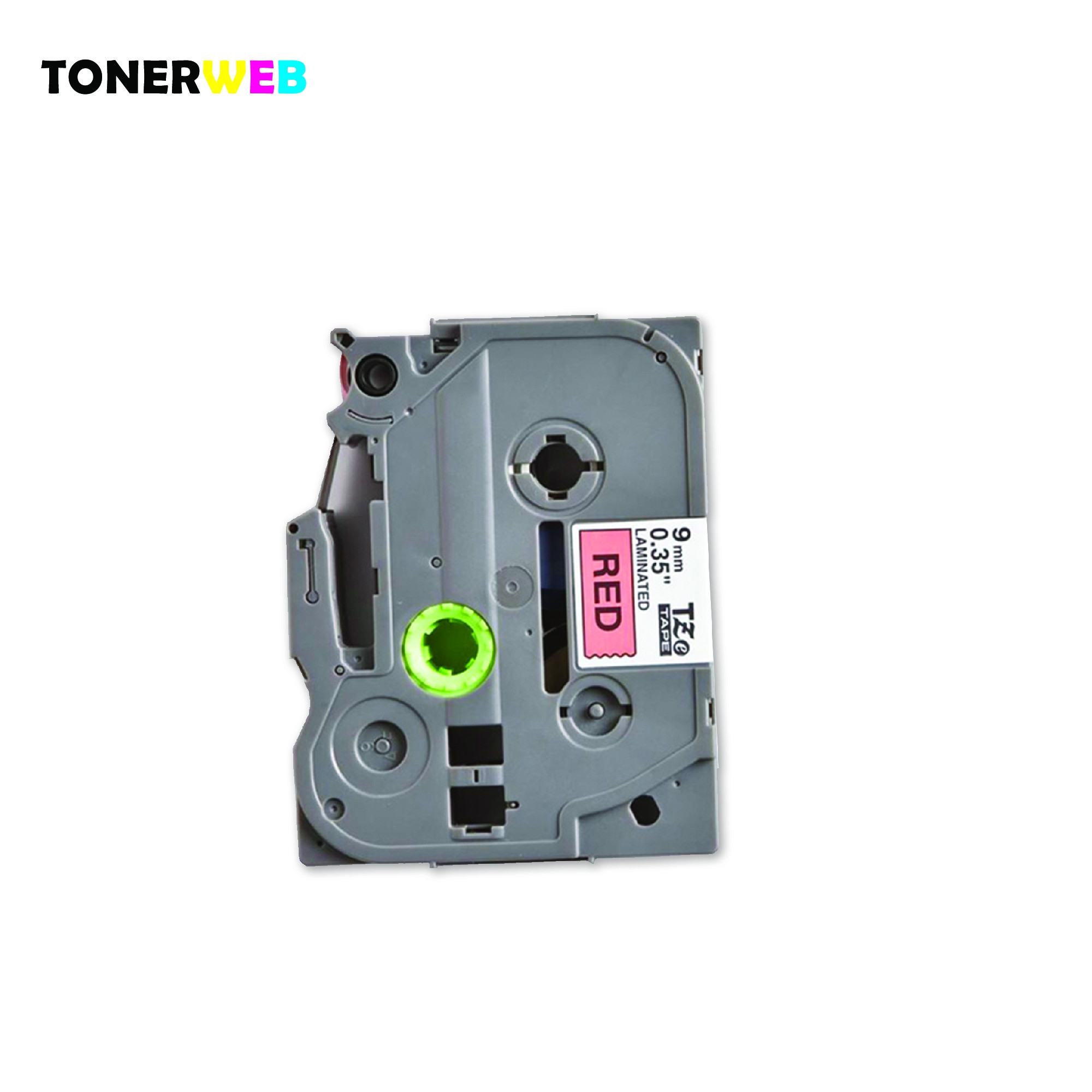 Brother Tape, erstatter Brother P-Touch TZE-421 Sort På Rød 9mm (8m) 