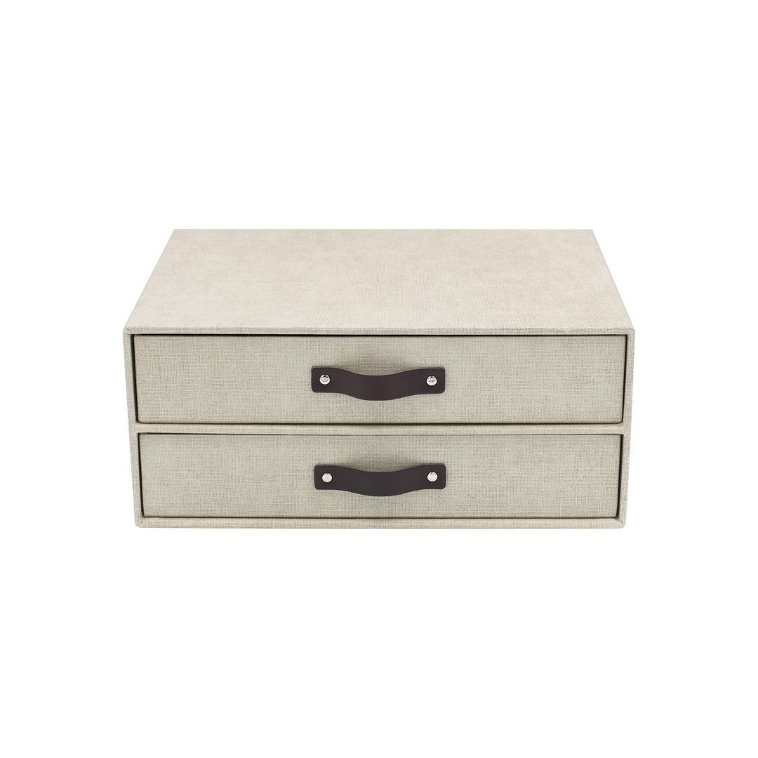 BildeSkrivbordsbyrå kart. m. läderhand. linne