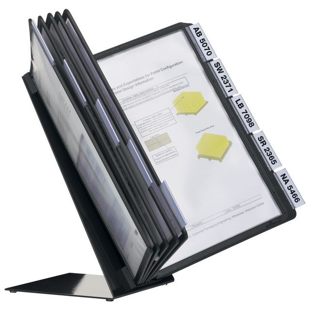 BildeBordsställ VARIO A4 med 10 ramar svart