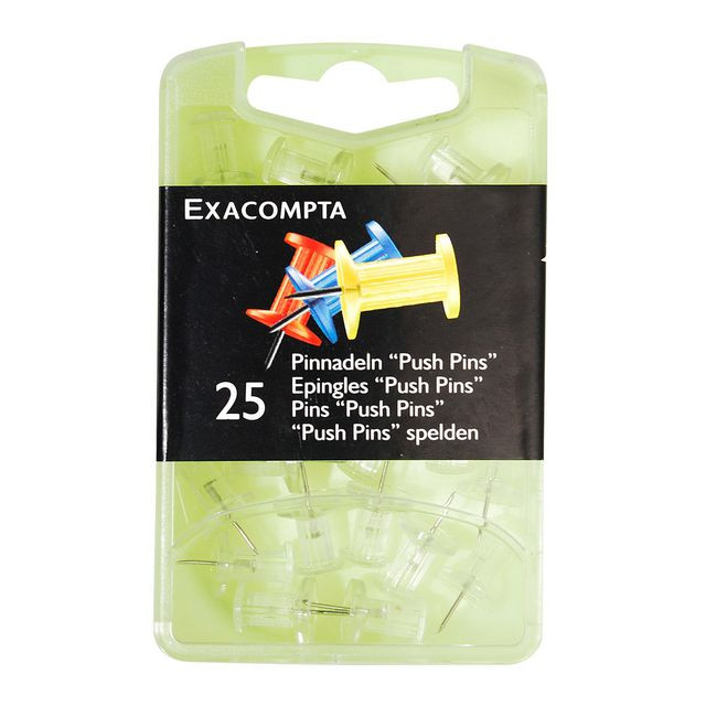 BildeKartnålar Push-pin transparent 25/fp