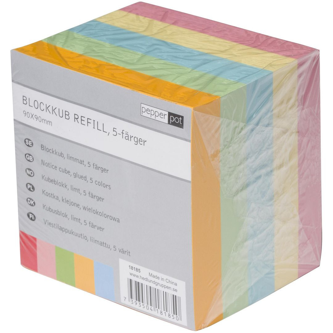 BildeBlockkub Pepperpot 90x90 800ark färg