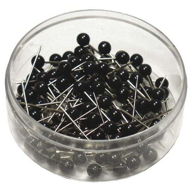 BildeKartnålar ACTUAL runda svart 100/fp