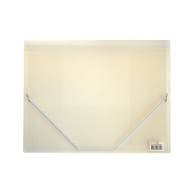 BildeGummibandsmapp plast 3-kl A4 transp vit