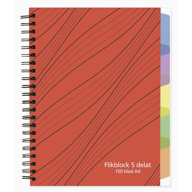 BildeAnt.block A4 70g 150 blad med 5 avdelare