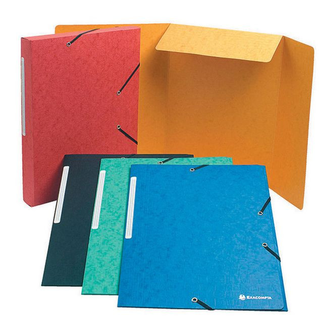 BildeGummibandsmapp 3-klaff A4 600g sorterade