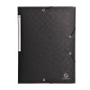 Gummibandsmapp 3-klaff A4 600g svart