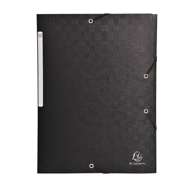 BildeGummibandsmapp 3-klaff A4 600g svart