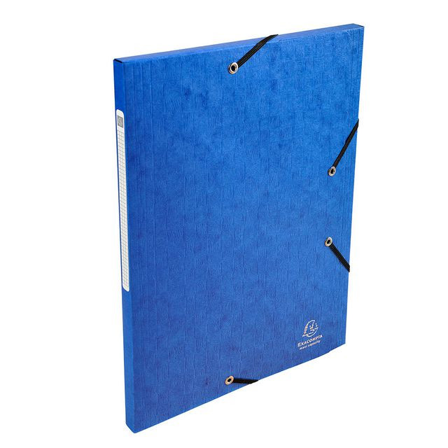 BildeGummibandsmapp 3-klaff A4 600g blå